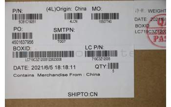 Lenovo 5CB1C19251 Tastatur inkl. Topcase ASM_JPN L82JY_PHA_BU