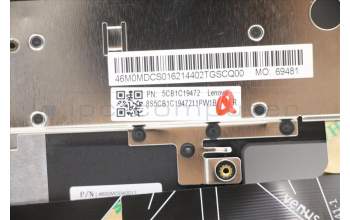 Lenovo 5CB1C19472 Tastatur inkl. Topcase ASM_SW W 82HU NFB GY