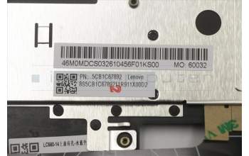 Lenovo 5CB1C67892 Tastatur inkl. Topcase ASM_ENG W 82HU FB AB