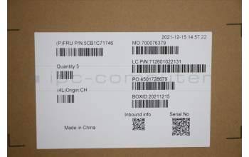 Lenovo 5CB1C71746 C-Cover with keyboard, Nordic, UK