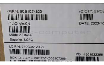 Lenovo 5CB1C74820 Tastatur inkl. Topcase ASM_KOR L82JUBURGBW/F