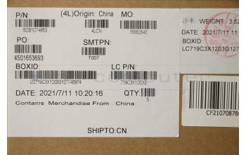 Lenovo 5CB1C74853 Tastatur inkl. Topcase ASM_LASPAL82JUBUWHW/F