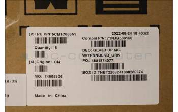 Lenovo 5CB1C88651 Tastatur inkl. TopcaseASM_GRE C21A4 MGNBL