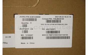 Lenovo 5CB1C89898 Tastatur inkl. Topcase ASM_GRE C 21A2 MGBL