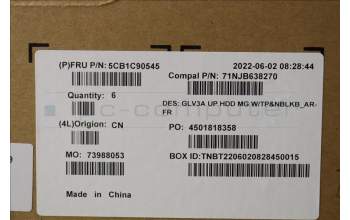 Lenovo 5CB1C90545 Tastatur inkl. TopcaseASM_FRA/ARA C21A2 HDMGNBL