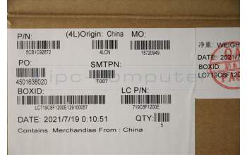 Lenovo 5CB1C92872 C-Cover with keyboard, French, Iron Grey, US