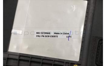 Lenovo 5CB1C92872 C-Cover with keyboard, French, Iron Grey, US
