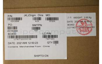 Lenovo 5CB1C93048 Tastatur inkl. Topcase ASM_LASPAL82JWBU_RGBW/F