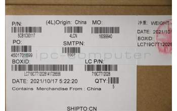 Lenovo 5CB1C93117 Tastatur inkl. Topcase spanisch L82JW SG_BUW/F