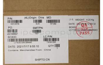 Lenovo 5CB1C93169 Tastatur inkl. Topcase deutsch L82JS SGw/WHWRF