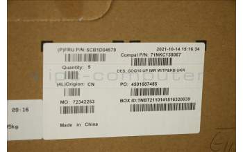 Lenovo 5CB1D04579 Tastatur inkl. Topcase ASM_UKR C 82K1