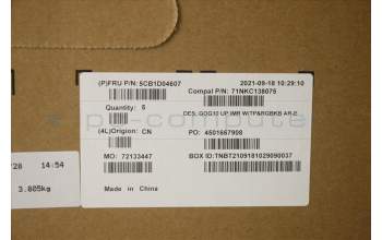 Lenovo 5CB1D04607 Tastatur inkl. Topcase ASM_ARA C 82K1 RGB