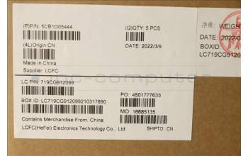 Lenovo 5CB1D05444 Tastatur inkl. Topcase ASM_TC L82JD STw/BUWRF