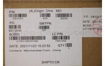 Lenovo 5CB1D12413 Tastatur inkl. Topcase ASM_EURO ENG L82N7 SG