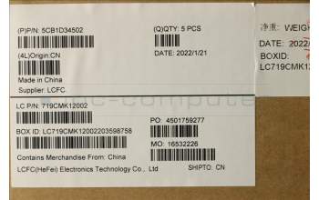 Lenovo 5CB1D34502 Tastatur inkl. Topcase ASM_ITA L82NJ S/G DIS