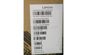 Lenovo 5CB1D66585 Tastatur inkl. Topcase ASM_EURO ENG_H20WJ SG