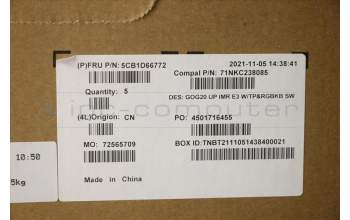 Lenovo 5CB1D66772 Tastatur inkl. Topcase schweiz C 82K2 E3 RGB