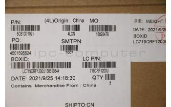 Lenovo 5CB1D71921 Tastatur inkl. Topcase ASM_UK L21B1