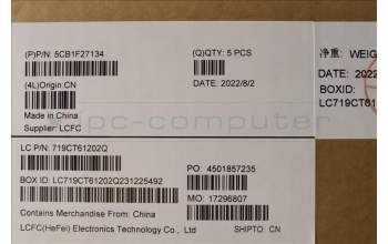 Lenovo 5CB1F27134 Tastatur inkl. Topcase ASM_ARA L82LX NFPCG