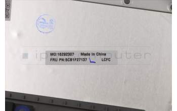 Lenovo 5CB1F27137 Tastatur inkl. Topcase ASM_NORDIC L82LX NFPCG