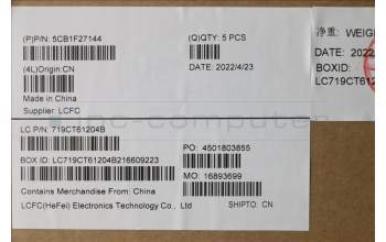 Lenovo 5CB1F27144 Tastatur inkl. Topcase ASM_BUL L82LX NFPCG