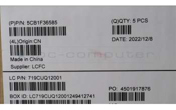 Lenovo 5CB1F36585 Tastatur inkl. Topcase ASM_BUL L82QY BK_TEX