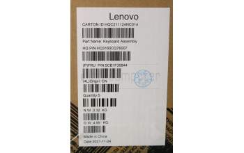 Lenovo 5CB1F36844 Tastatur inkl. Topcase ASM_BEL H 82QQ SG_DIS