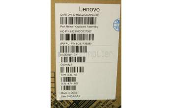 Lenovo 5CB1F36989 Tastatur inkl. Topcase schweiz H 82QQ SG_UMA