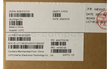 Lenovo 5CB1F37737 Tastatur inkl. Topcase ASM_CZE/SLKL82RFSGw/RGB