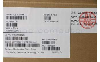 Lenovo 5CB1F37744 Tastatur inkl. Topcase ASM_GRE L82RF SG w/RGB