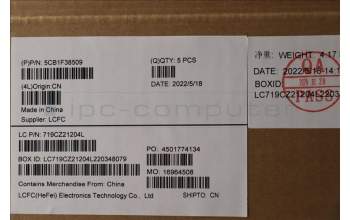 Lenovo 5CB1F38509 Tastatur inkl. Topcase ASM_RUS L82RF SG w/RGB