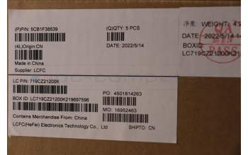 Lenovo 5CB1F38539 Tastatur inkl. Topcase ASM_NORDIC L82RF SGw/WH