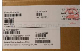 Lenovo 5CB1F38565 Tastatur inkl. Topcase ASM_HUN L82RF ST w/BU