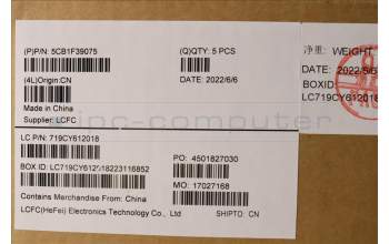 Lenovo 5CB1F39075 Tastatur inkl. Topcase deutsch L82RB STGY RGB