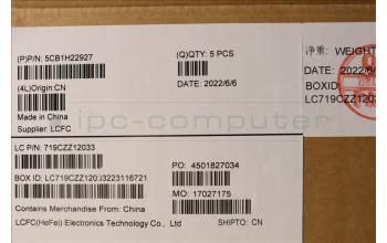 Lenovo 5CB1H22927 Tastatur inkl. Topcase deutsch L82RC STGY