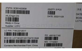 Lenovo 5CB1H22939 Tastatur inkl. Topcase ASM_RUS L82RC STGY