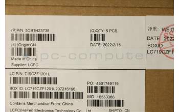 Lenovo 5CB1H23738 Tastatur inkl. Topcase ASM_HBW L82LU GREY