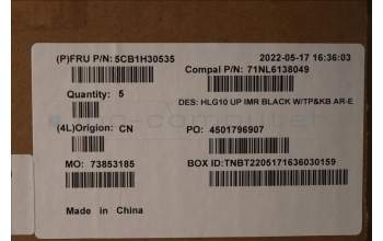 Lenovo 5CB1H30535 Tastatur inkl. Topcase ASM_ARA C 82S9 BLA