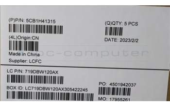 Lenovo 5CB1H41315 Tastatur inkl. Topcase ASM_ARA L82RJ FP AG