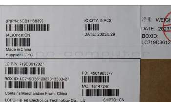 Lenovo 5CB1H68399 Tastatur inkl. Topcase ASM_FRA L82RD CG RGB