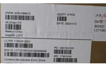 Lenovo 5CB1H68510 Tastatur inkl. Topcase ASM_SLV L82RD SG WH