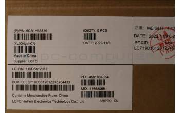 Lenovo 5CB1H68516 Tastatur inkl. Topcase ASM_UKR L82RD SG WH