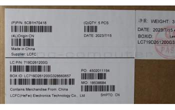 Lenovo 5CB1H70418 Tastatur inkl. Topcase deutsch L82R4 FPCG