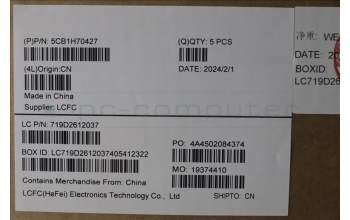 Lenovo 5CB1H70427 Tastatur inkl. Topcase ASM_SLV L82R4 FPCG