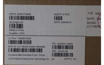 Lenovo 5CB1H70429 Tastatur inkl. Topcase ASM_EURO ENG L82R4 FPCG