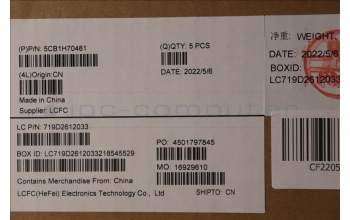 Lenovo 5CB1H70481 Tastatur inkl. Topcase ASM_ARA L82R4 NFPAB