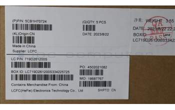 Lenovo 5CB1H70724 Tastatur inkl. Topcase ASM_GRE L82R4 NFPCG