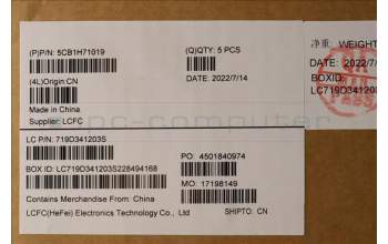 Lenovo 5CB1H71019 Tastatur inkl. Topcase ASM_NORDIC L82RGSGW/RGB