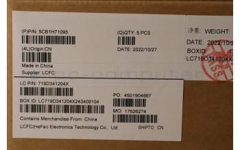 Lenovo 5CB1H71095 Tastatur inkl. Topcase ASM_RUS L82RG ST W/BU