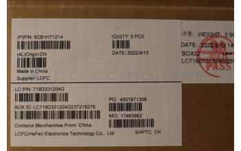 Lenovo 5CB1H71214 Tastatur inkl. Topcase ASM_FRA L82RY SG W/RGB